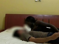 African fuck tour ends with lucky white tourist gets his dick sucked by beautiful ebony