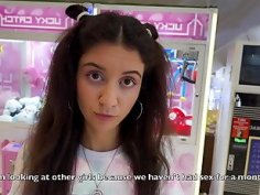 If you hit the ball in the hoop 10 times - i ll let you cum inside me - creampie