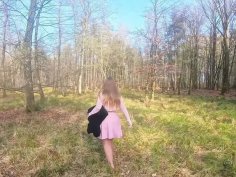 Blonde maja meer wild forest fuck - big tits squirting orgasm